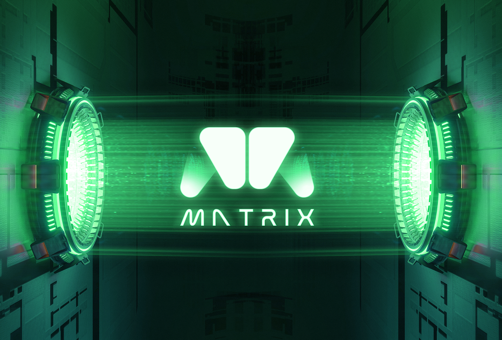 Futuristic Matrix Logo